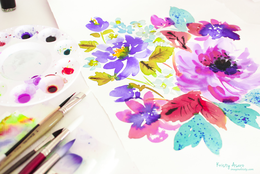 Watercolor Florals | Kristy Asaro